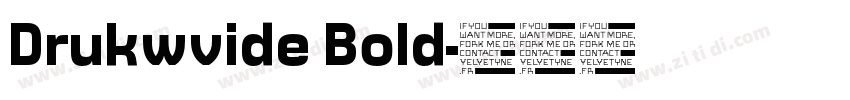 Drukwvide Bold字体转换